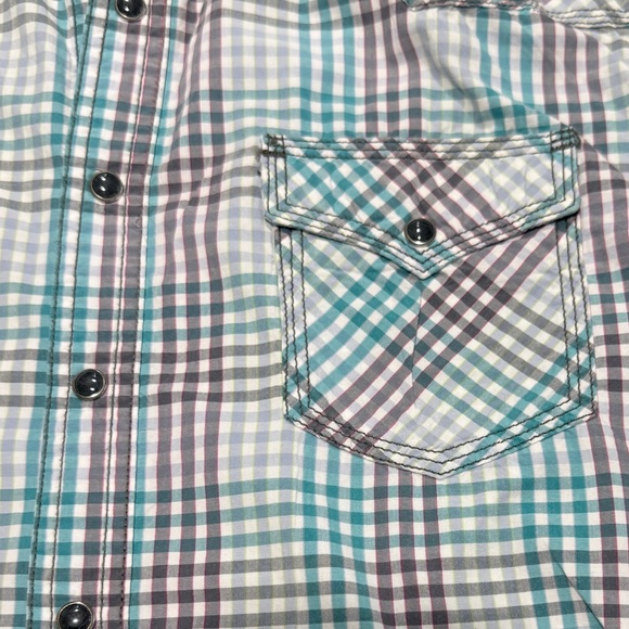 🤠 Wrangler 20X Western Plaid Snap Button Shirt | Men’s Large - Picture 5 of 5